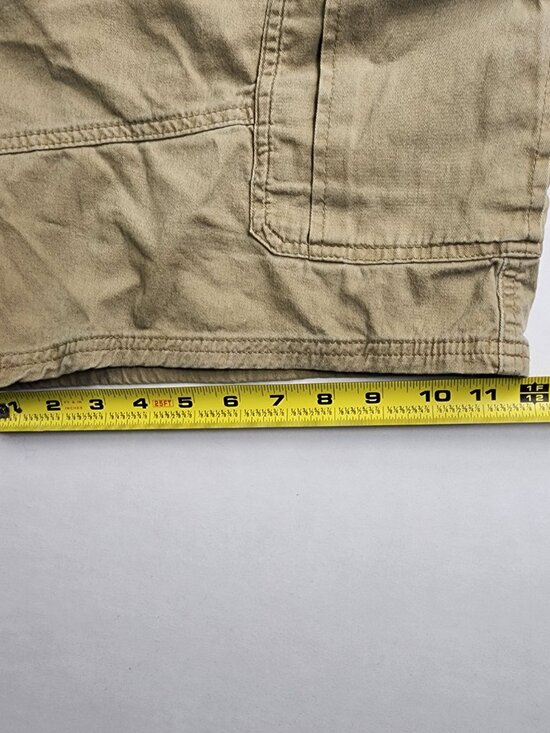 Wrangler Men's Cargo Shorts Relaxed Fit Size 44 Tan Khaki 6 Pocket Retro - Picture 10 of 12